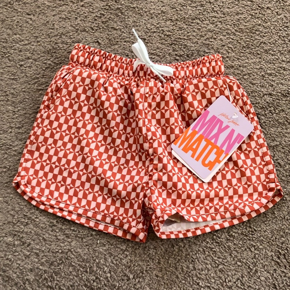 Boys NWT Mini Retro Swim Shorts